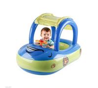 Ruwshuuk Galleggianti Per Bambini - Ciambella Per Piscina Per Bimbi - Giocattolo Gonfiabile Con Tettuccio Protezione Solare Forma Auto E Ruota Per Spiaggia Estate Lago