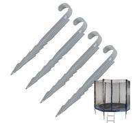 Ruwshuuk Inserti per trampolino pesanti, resistenti al vento per trampolino | Swing Fixing Stakes Heavy Duty | attrezzi di ancoraggio per dispositivi esterni, set con 4 ancoraggi di fissaggio in