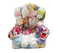 Ruwshuuk Jumbo - Borsa portaoggetti per giocattoli di peluche, trasparente, per bambini, camera da letto, dormitorio