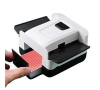 Ruwshuuk Macchina per mescolare le carte, accessorio ricaricabile per carte da gioco, portatile, per tornei, riunioni, casa, uso quotidiano, feste, famiglia, viaggi, campeggio