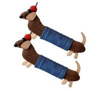 Ruwshuuk Molletta per capelli bassotto, fermaglio per capelli con salsiccia, Set di 2 fermagli per capelli per cani, clip con frangia laterale, adorabile clip con artiglio per cani, elegante 10 cm per