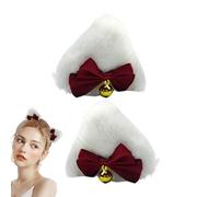 Ruwshuuk Mollette per capelli per gatti per ragazze, mollette per capelli per orecchie di gatto, Divertenti mollette per capelli in peluche, per capelli, Halloween Dress up Cat Ears,