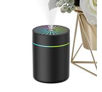 Ruwshuuk Piccolo umidificatore per scrivania, umidificatore personale da 0,5 l, diffusore purificatore a lunga durata con filtro e timer di spegnimento automatico, per hotel, bambini, casa, viaggi