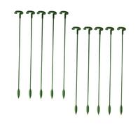 Ruwshuuk Posta di piante da interno, bastoncini per il supporto delle piante - Stick del supporto per orchidee 10x - Porta di fiori riutilizzabile per giardino esterno per esterno orchidea rosa