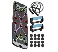 Ruwshuuk Pushup Board Foldable, Pushup Challenge Board,Sistema di allenamento addominale - Attrezzatura di allenamento per la palestra domestica, sistema di supporto push-up multifunzionale