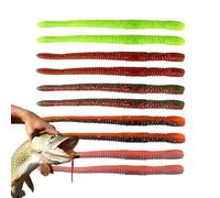 Ruwshuuk Set di 10 esche da pesca morbide, esche artificiali | realistiche e altamente elastiche per adulti amanti della pesca