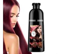 Ruwshuuk Shampoo per capelli da donna, shampoo per colorare i capelli, shampoo naturale da 450 ml, i capelli con schiuma, pulizia profonda, soluzione per la cura dei capelli senza