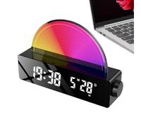 Ruwshuuk Sveglia per bambini Alba, Sveglia con luce alba | Simulazione 'alba Alzati Orologio elettronico | Sveglia multicolore per chi ha il sonno pesante, sveglia intelligente, macchina sonora per