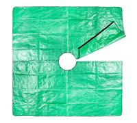 Ruwshuuk Telone paesaggistico | Telo da giardino per dimensioni con foro centrale da 30 cm - Tela impermeabile a 4 anelli per giardino, serra, fattoria, prato, spazi verdi e protezione vegetale
