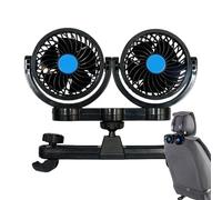 Ruwshuuk Ventilatore per sedile posteriore 'auto, ventilatori per sedili auto, raffreddamento automatico, portatile, doppia ventilazione regolabile, per