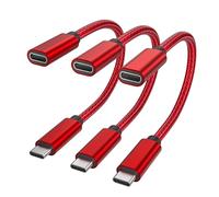 RUXELY Adattatore per blocco dati USB C, 3 pezzi, tipo C maschio a USBC, cavo Defender solo ricarica, protegge da hacker, virus, protezione privacy per iPhone 17,16, Samsung Galaxy S25 S24, iPad Air