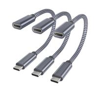 RUXELY Adattatore per blocco dati USB C, 3 pezzi, tipo C maschio a USBC, cavo Defender solo ricarica, protegge da hacker, virus, protezione privacy per iPhone 14, 15, 16, Samsung Galaxy S25 S24, iPad
