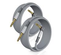 RUXELY Cavo Audio Jack 6.3 mm 6M 2-Pezzi,Cavi Filo Doppio 6.35mm Maschio