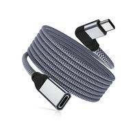 RUXELY Cavo Prolunga USB C ad Angolo Retto 1M,Adattatore Cavi 100W Femmina a Maschio 10Gbps Tipo C 3.1 3.2 Gen2 90 Gradi,4K@60Hz Thunderbolt 3 per MacBook Pro,iPad Mini 7 Air 5,iPhone 17 16,Tab S9 S8