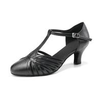 RUYBOZRY Donna Scarpe da Ballo Latino con Punta Chiusa Scarpe da Ballo da Sposa Glitterate,YCL259-7.5,Nero,EU 41