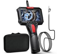 Ruycllo Endoscopio Industriale 1080P 4,3" Schermo, Luce LED - Telecamera Ispezione Tubi Ø6,2 mm Articolata 210°, Impermeabile IP67, Scheda SD 32 GB Inclusa - Telecamera Endoscopica Motori, Tubi