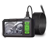 Ruycllo Telecamera endoscopio con luce schermo IPS da 4,3" - 1080P HD telecamera di ispezione con fotocamera da 8 mm e 8 LED, endoscopio impermeabile IP67 con cavo semirigido da 5 m, per tubazioni