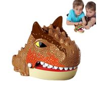 Ruyeiig Giocattolo per mordere le dita, giocattolo dentale, giocattolo da dentista, giocattolo per interazione con dinosauri, la pressione dei denti migliora
