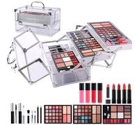 Ruyeiig Set di trucchi per principianti, set da trucco per adolescenti, set regalo professionale, set completo, rossetto, ombretto, set con mascara per adolescenti, donne, ragazze, principianti