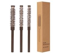Ruyeiig Spazzola rotonda per capelli, piccola spazzola rotonda per capelli, set di pennelli per asciugare, pennello arrotolabile, pettine per styling, sollevamento, rullo per capelli corti sottili,