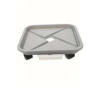 ruyi-1986 Vassoio per Piante Vassoio di drenaggio for fioriera con Quattro Ruote, trasportatore for vasi da Fiori Quadrati Giardino(M)