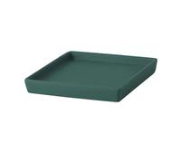 ruyi-1986 Vassoio per Piante Vassoio raccogli Gocce for Piante da Giardino, sottovaso Quadrato in Ceramica for Soggiorno, Balcone, Patio(Green)