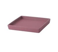 ruyi-1986 Vassoio per Piante Vassoio raccogli Gocce for Piante da Giardino, sottovaso Quadrato in Ceramica for Soggiorno, Balcone, Patio(Red)