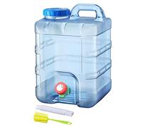 RUYI Tanica per acqua con rubinetto e tappo a vite, tanica per acqua potabile, senza BPA, serbatoio portatile con manico per roulotte, picnic, escursioni (aggiornamento 20 l), 40 * 26 * 26 cm