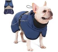 RUYICZB Cappotto Cane Invernale, Cappottino Impermeabile Antivento Caldo per Cane Taglia Media Grande, Giacca Calda Cane con Cinghia Riflettente E Foro per Il Cablaggio,Blu,XXL