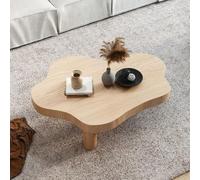 RUYICZB Tavolini Da Caffè A Forma Di Nuvola Bianca Per Soggiorno, Tavolo Da Pranzo Dalla Forma Irregolare Con 3 Gambe Per Camera Letto, Ufficio, Appartamento,Wood,70cm