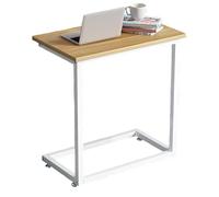 RUYICZB Tavolino Laterale,Tavolini Da Divano Che Scorrono Sotto, Tavolini Moderni Per Camera Da Letto, Soggiorno, Divano, Ufficio, Piccolo Spazio,White walnut,XL