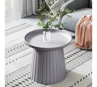 RUYICZB Tavolino Rotondo Moderno Per Soggiorno, Tavolino Centrale Per Piccolo Soggiorno, Tavolini in Plastica Per Piccoli Spazi, Tavolino Da Esterno A Forma Di Fungo,Grigio,small