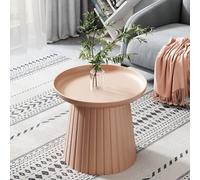 RUYICZB Tavolino Rotondo Moderno Per Soggiorno, Tavolino Centrale Per Piccolo Soggiorno, Tavolini in Plastica Per Piccoli Spazi, Tavolino Da Esterno A Forma Di Fungo,Rosa,small