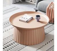 RUYICZB Tavolino Rotondo Moderno Per Soggiorno, Tavolino Centrale Per Piccolo Soggiorno, Tavolini in Plastica Per Piccoli Spazi, Tavolino Da Esterno A Forma Di Fungo,Rosa,big