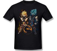 ruyin Men's And Dragon's Quick Short Sleeve Top T-Shirt Black 3XL