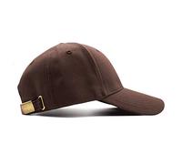 Ruyosn Berretto da Baseball Uomo Donna Berretto 100% Cotone Berretto da Baseball Unisex Berretti Regolabili Cappello Sportivo Gorra De Viserae-Marrone Chiaro