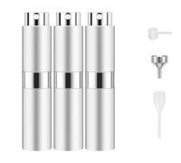Ruzar Nebulizzatore per profumo da 8 ml, 3 flaconi ricaricabili da viaggio, vuoti, nebulizzatore per profumo