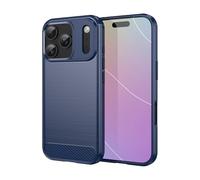 ruzerlite Custodia per iPhone 17 Pro, in fibra di carbonio, con texture di design, antigraffio, antiurto, Cover per iPhone 17 Pro (2025) (blu)
