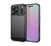 ruzerlite Custodia per iPhone 17 Pro, in fibra di carbonio, con texture di design, antigraffio, antiurto, Cover per iPhone 17 Pro (2025) (nero)