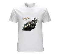 RUZHI RARE Men's Ydro Robert William Gary Moore Legendary T Shirt White M