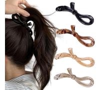 Ruzister 4 fermagli per capelli a banana da donna, fermagli per capelli piatti, fiocchi carini, fermagli per capelli, forcine francesi, fermaglio a banana per capelli spessi