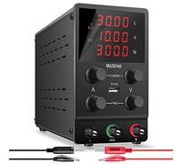 RUZIZAO Alimentatore da Banco 30V 10A Alimentatore da Laboratorio DC Regolabile Stabilizzato Display LED a 4 Cifre Porta USB 5V/2A