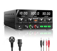 RUZIZAO Alimentatore da Banco 30V 10A, SPS-H, Alimentatore da Laboratorio DC Regolabile Stabilizzato, Funzione OCP, Funzione OVP, Interruttore di Uscita, Manopola Encoder, Porta USB 5V/2A