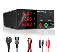 RUZIZAO Alimentatore da Banco 30V 20A 600W Alta Potenza Alimentatore da Laboratorio con OUTPUT/Encoder, Alimentatore Regolabile con Display a LED a 4 Cifre e Uscita Stabile per Laboratorio/Elettronica