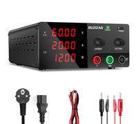 RUZIZAO Alimentatore da Banco 60V 20A 1200W Alta Potenza Alimentatore da Laboratorio Regolabile con OUTPUT/Encoder Alimentatori Stabilizzato per Laboratorio/Automazione/Test delle Batterie/Elettronica