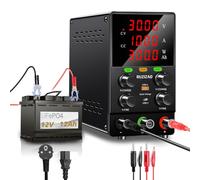 RUZIZAO Alimentazione Laboratorio 30 V 10 A DC Alimentatore di Alimentazione Ricarica della Batteria Regolabile Funzione OCP Interruttore di Uscita Porta USB 18 W Regolabile Stabilizzata