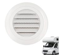 RV AC Vent Cover, Heater Exhaust Vent Cap, Mobile Home Ventilation Accessory, Weather Resistant Design, Easy Installation for Caravans, Vacation, Travel, Long Drives, Road Trips, Black, White