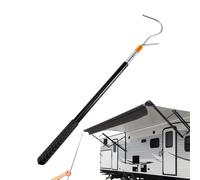 RV Awning Opener, Telescopic Awning Pole, Portable Awning Opener, Multi-Section Awning Puller, RV Shelter Opener, Awning Rod for RV, RV Tent Puller for Tent Shelter, Extends from 21 to 63 inch