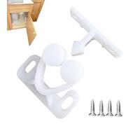 RV Cabinet Latch Smooth - Shock Absorbing Storage Door Closure | RV Cabinet Door Catch | Wardrobe Closet Roller Catch Grabber | Smooth Shock Absorbing Mobile Home Cupboard Locks For Holiday