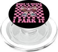 RV Campeggio Camper Camper Ragazza Mamma Home Is Where I Park It PopSockets PopGrip per MagSafe
